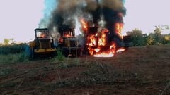 Grupo armado ataca estancia en Yby Yaú y quema tractores