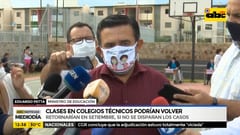 Petta habla de posible retorno a aulas de estudiantes de colegios técnicos