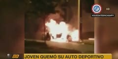 Joven incinera su deportivo para “llamar la atención de sus padres”