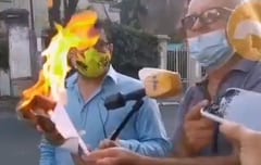 Harto, usuario quema su factura de la ANDE