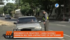 Caminera aplaza control de documentos y todavía no habrá multas