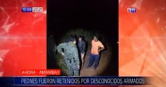 Retienen a tres peones de estancia de Amambay