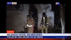 Mujer muere calcinada en incendio de su vivienda en Misiones