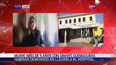 Niño muere por quemaduras: Su madre no quiso llevarlo a un hospital