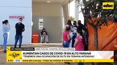 Casi el 100% de las camas de terapia están ocupadas en el este