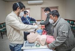 Verifican capacitación de profesionales para el manejo de respiradores