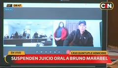 Suspenden juicio por abandono de representante de Bruno Marabel