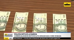 Detienen a pareja tras robo de moto y extorsión