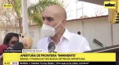 Apertura de frontera es inminente, afirma Mazzoleni