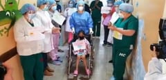 Dos niñas reciben el alta, tras vencer al Covid-19