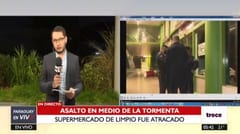 Delincuentes asaltan comercio y toman de rehén a sereno