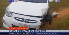 Funcionaria judicial protagoniza choque frontal en Misiones