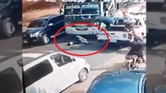 Detenido se lanza frente a un bus tras chocar contra taxi