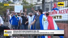 Funcionarios del IPS piden pago de gratificación por pandemia