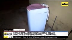 Ofrecieron lavarropas robado a su dueña y ahora están detenidos