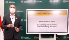 Mazzoleni confirma retorno a clases para alumnos del último año