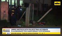 Motociclista sin casco sufre accidente y muere