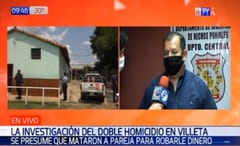 Sospechan que doble asesinato en Villeta fue con fines de robo