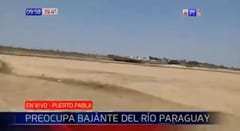 Río Paraguay registra nueva bajante