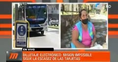 Continúa el problema de la provisión de las tarjetas de billetaje