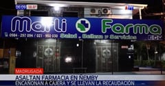 Delincuentes encañonan a propietaria de farmacia y se llevan recaudación