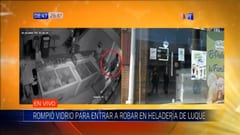 Limpiavidrio se lleva caja registradora de una heladería en Luque
