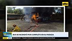 Rayo genera siniestro en parada de la Línea 27