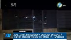 Roban más de G. 15 millones en vivienda de Capiatá