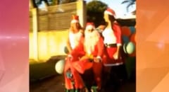 Papá Noel entrega regalos a 500 niños en Hernandarias