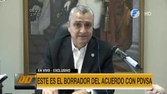 Villamayor presenta borrador de acuerdo con PDVSA