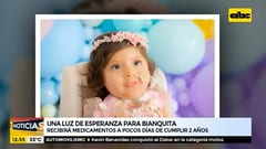 Bianca recibirá su medicamento a días de cumplir sus dos años