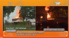 Tanque incendiado almacena 3 millones de litros de alcohol   