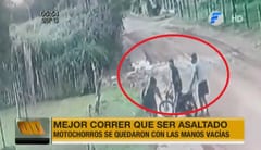 Joven huye y logra evitar asalto de motochorros