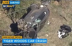 Tiger Woods sufre accidente y está internado