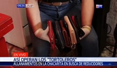 Policía allana vivienda en busca de tortoleros y halla objetos robados