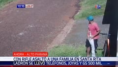 Hombre asalta rifle en mano en Santa Rita