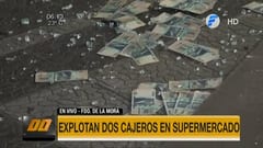 Delincuentes explotan dos cajeros automáticos en Fernando de la Mora