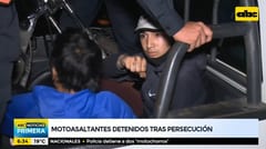 Detienen a motochorros tras cometer asalto