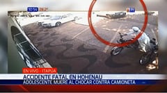 Adolescente muere tras chocar contra la parte trasera de una camioneta