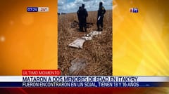 Hallan cadáveres de adolescentes en un sojal