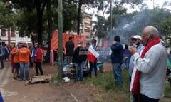Diversos sectores se manifiestan en el microcentro