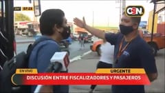 Regulada y fiscalización de buses genera tensión en las calles