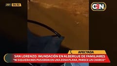 Albergues para familiares de enfermos se inundan en San Lorenzo