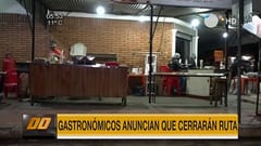 Gastronómicos cerrarán ruta este martes en protesta