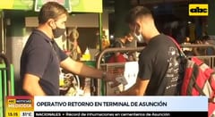 Gran cantidad de pasajeros retorna del interior tras Semana Santa