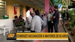 Inicia vacunación de mayores de 85 años