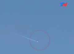 Cae cohete chino en el Océano Índico al oeste de las Maldivas