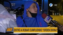 Joven argumenta “orden divina” tras intento de robo