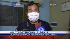 Delincuentes asaltan a pasajeros de bus de la Línea 15