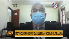 Motociclistas accidentados copan camas en el Hospital del Trauma